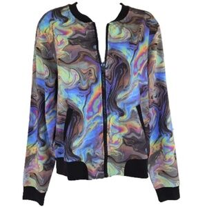 SOFT☁️REFLEX Oil Spill Jacket